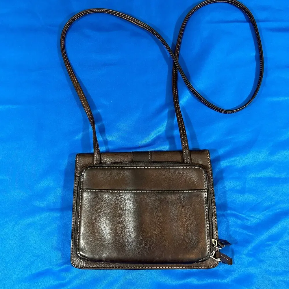 Fossil Crossbody Bag Vintage Genuine Leather 8.5 x 7.5 x 3